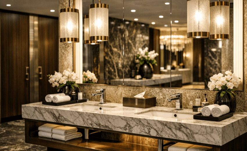 Commercial high end Restroom Marin County
