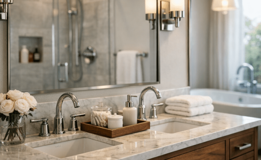 standard bathroom Bay area square