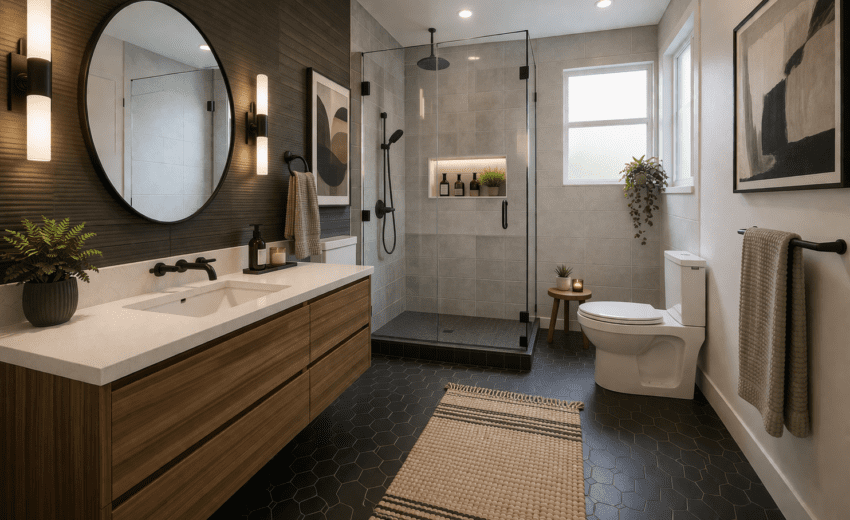 Modern spa-inspired bathroom retreat (1)