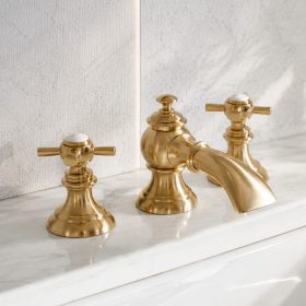 Gold faucet elegant bathroom Marin County CA
